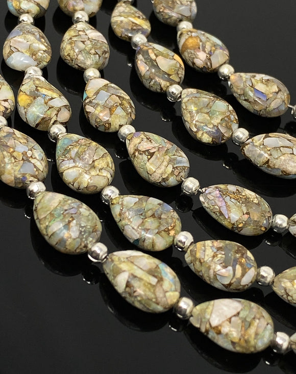 Mohave Opal Copper Turquoise Gemstone Beads, Mohave Turquoise Beads, Jewelry Supplies, Bulk Wholesale Beads, 8