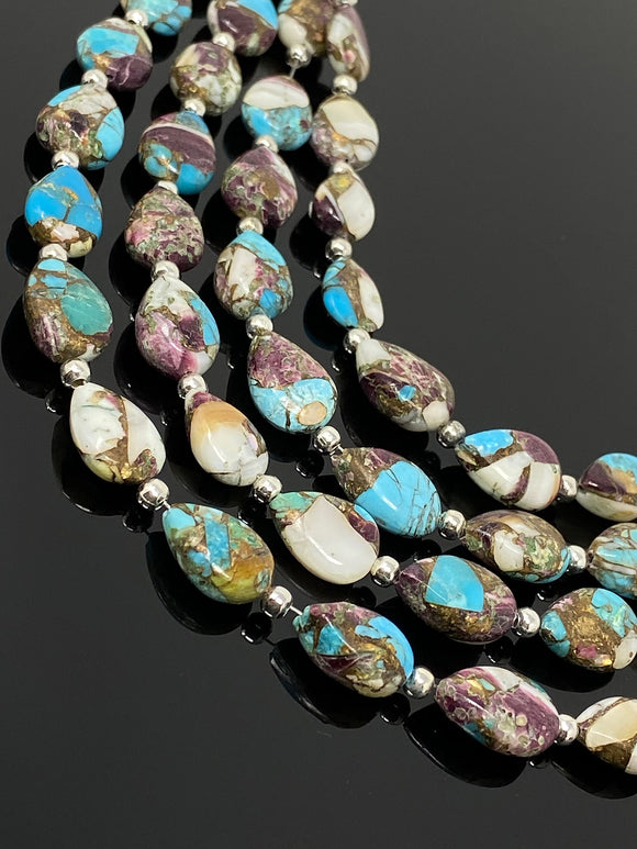 Oyster Copper Turquoise Beads, Turquoise Beads, Healing Crystal, Natural Gemstones, Wholesale Beads, Bulk Beads, 8