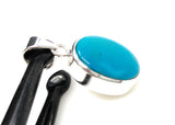 Natural Sleeping Beauty Turquoise Pendant, Sterling Silver Turquoise Gemstone Pendant, Bohemian Jewelry, 1.25” X 0.70”
