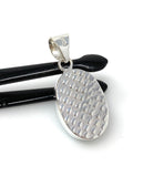 Natural Sleeping Beauty Turquoise Pendant, Sterling Silver Turquoise Gemstone Pendant, Bohemian Jewelry, 1.45” X 0.70”