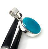 Natural Sleeping Beauty Turquoise Pendant, Sterling Silver Turquoise Gemstone Pendant, Bohemian Jewelry, 1.40” X 0.60”