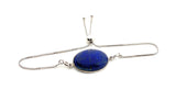 Lapis Lazuli Gemstone Bracelet, Sterling Silver Bolo Bracelet, AAA Quality Lapis Lazuli Bracelet, Gifts for Her