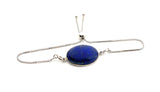 Lapis Lazuli Gemstone Bracelet, Sterling Silver Bolo Bracelet, AAA Quality Lapis Lazuli Bracelet, Gifts for Her