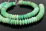 8" Natural Chrysoprase Gemstone Beads - German Cut Saucer Beads, Bulk Wholesale Beads