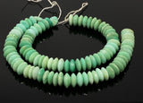 8" Natural Chrysoprase Gemstone Beads - German Cut Saucer Beads, Bulk Wholesale Beads
