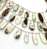 Natural Lemon Chrysoprase Gemstone Beads, Jewelry Supplies, Bulk Wholesale Beads, 27-34mm , 8" Strand/ 13-14 Pcs