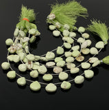 Natural Lemon Chrysoprase Gemstone Beads, Jewelry Supplies, Bulk Wholesale Beads, 8" Strand