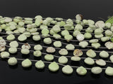 Natural Lemon Chrysoprase Gemstone Beads, Jewelry Supplies, Bulk Wholesale Beads, 8" Strand