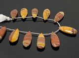 Natural Mookaite Jasper Beads, Gemstone Beads, Jewelry Supplies for Jewelry Making, Wholesale Beads, 8” Str/ 12 Pcs