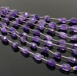 Natural Amethyst Gemstone Beads, Amethyst Beads, Jewelry Supplies for Jewelry Making, Bulk Wholesale Beads, 7” Strand