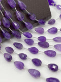 Natural Amethyst Gemstone Beads, Amethyst Beads, Jewelry Supplies for Jewelry Making, Bulk Wholesale Beads, 7” Strand