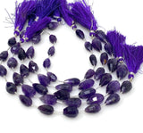 Natural Amethyst Gemstone Beads, Amethyst Beads, Jewelry Supplies for Jewelry Making, Bulk Wholesale Beads, 7” Strand/ 9 pcs