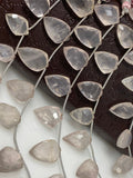 Rose Quartz Gemston Beads, Jewelry Supplies for Jewelry Making, Wholesale Supplies, Bulk Beads, 8" Strand