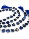 Sodalite Gemstone Beads, Natural Sodalite Faceted Briolette Beads, Jewelry Supplies, 8"Strand/ 12Pcs