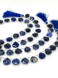 Sodalite Gemstone Beads, Natural Sodalite Faceted Briolette Beads, Jewelry Supplies, 8"Strand/ 12Pcs