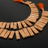 Peach Amazonite Gemstone Beads, Jewelry Supplies forJewelry Making, Wholesale Beads, Bulk Beads, 9” Strand/ 21 Pcs