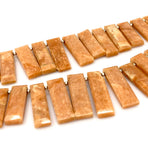 Peach Amazonite Gemstone Beads, Jewelry Supplies forJewelry Making, Wholesale Beads, Bulk Beads, 9” Strand/ 21 Pcs