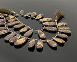 Natural Coconut Jasper Gemstone Beads, Jewelry Supplies, Wholesale Bulk Beads , 24mm - 35mm, 8.5” Strand/ 13 Pcs