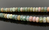 Natural Green and Pink Opal Round Smooth Beads, Gemstone Beads, 8-9mm, 14” Strand