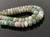 Natural Green and Pink Opal Round Smooth Beads, Gemstone Beads, 8-9mm, 14” Strand