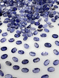 10Pcs Natural Iolite Gemstone Cut Stone, Genuine African Iolite AAA Grade Faceted Oval Loose Gemstones, Ring Stones , 5x3.75mm