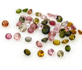 10 Pcs Tourmaline Cut Stones, Natural Multi Tourmaline Loose Gemstones, AAA Quality , 3mm - 4.5mm, Wholesale Gemstones