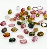10 Pcs Tourmaline Cut Stones, Natural Multi Tourmaline Loose Gemstones, AAA Quality , 6x4mm, Wholesale Gemstones