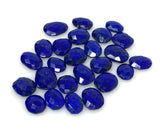 5 Pcs/10 Pcs Natural Lapis Lazuli Rose Cut Cabochons, Loose Gemstones, Ring Stones, 10x8mm - 14x11mm approx.