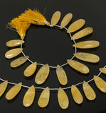 Yellow Aquamarine Beads, Rare Natural Yellow Aquamarine Gemstone Beads, Wholesale Bulk Beads, 26-38mm / 12 Pcs approx.