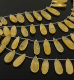 Yellow Aquamarine Beads, Rare Natural Yellow Aquamarine Gemstone Beads, Wholesale Bulk Beads, 26-38mm / 12 Pcs approx.