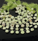 Natural Lemon Chrysoprase Gemstone Beads, Jewelry Supplies, Bulk Wholesale Beads, 8" Strand