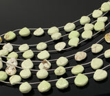 Natural Lemon Chrysoprase Gemstone Beads, Jewelry Supplies, Bulk Wholesale Beads, 8" Strand
