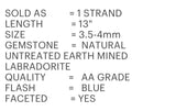 Labradorite Gemstone Beads, Bulk Wholesale Beads for Jewelry Making, Natural Faceted Labradorite Beads , 13" Strand