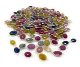 Natural Multi Sapphire Gemstone Connectors, Sterling Silver Connectors, Bulk Wholesale Jewelry Supplies, 16mm - 20mm