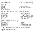 Mohave Copper Turquoise Beads, Gemstone Beads Turquoise Beads, Jewelry Supplies, Bulk Wholesale Beads, 8" Strand