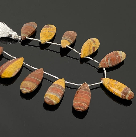 Natural Mookaite Jasper Beads, Gemstone Beads, Jewelry Supplies for Jewelry Making, Wholesale Beads, 8” Str/ 12 Pcs