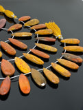 Natural Mookaite Jasper Beads, Gemstone Beads, Jewelry Supplies for Jewelry Making, Wholesale Beads, 7.75” Str/ 12 Pcs