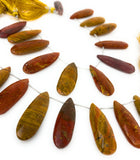 Natural Mookaite Jasper Beads, Gemstone Beads, Jewelry Supplies for Jewelry Making, Wholesale Beads, 7.75” Str/ 12 Pcs