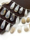 Rare Opal Onyx Combination Gemstone Beads, Jewelry Supplies, Wholesale Bulk Beads, 24- 37mm, 7” Strand/ 12 Pcs