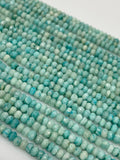 Natural Amazonite Gemstone Beads, Jewelry Supplies, Wholesale Bulk Beads, 4mm - 5mm, 13” Strand