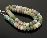 Natural Green and Pink Opal Round Smooth Beads, Gemstone Beads, 8-9mm, 14” Strand