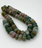 Natural Green and Pink Opal Round Smooth Beads, Gemstone Beads, 8-9mm, 14” Strand
