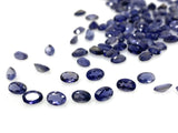 10Pcs Natural Iolite Gemstone Cut Stone, Genuine African Iolite AAA Grade Faceted Oval Loose Gemstones, Ring Stones , 6x4mm