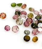 10 Pcs Tourmaline Cut Stones, Natural Multi Tourmaline Loose Gemstones, AAA Quality , 3mm - 4.5mm, Wholesale Gemstones