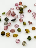 10 Pcs Tourmaline Cut Stones, Natural Multi Tourmaline Loose Gemstones, AAA Quality , 3mm - 4.5mm, Wholesale Gemstones