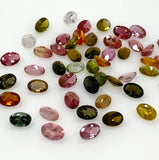 10 Pcs Tourmaline Cut Stones, Natural Multi Tourmaline Loose Gemstones, AAA Quality , 6x4mm, Wholesale Gemstones