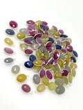 7 Pcs/ 10 Pcs Natural Sapphire Charms, Bulk Silver Gemstone Charms, Wholesale Jewelry Supplies, 15x9mm-17x12mm