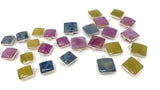Natural Sapphire Gemstone Charms, Jewelry Supplies, Bulk Wholesale Charms Silver Findings,12 Pcs / 14 Pcs