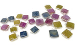 Natural Sapphire Gemstone Charms, Jewelry Supplies, Bulk Wholesale Charms Silver Findings,12 Pcs / 14 Pcs