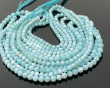 16" Larimar Beads, Gemstone Beads, Genuine Dominican Republic Larimar Beads AAAA Quality, Jewelry Supplies, Healing Crystal , 5mm - 5.5mm